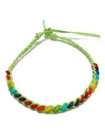 ZAS robapinzas.com | 
	Tobillera algod&oacute;n cuestas multicolor.
