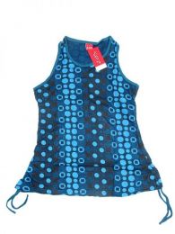 Modelo: Azul 2 Top blusa de algodón Mod Azul 2