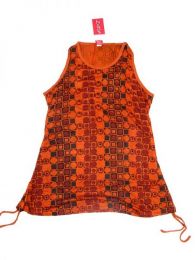 Modelo: Naranja Top blusa de algodón Mod Naranja