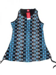 Modelo: Azul Top blusa de algodón Mod Azul