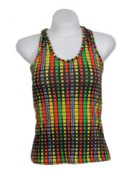 ZAS robapinzas.com | top de tirantes estampado retro con espalda recogida. Talla &uacute;nica