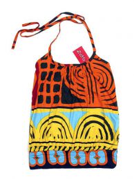 Modelo: Naranja top viscosa estampado étnico Mod Naranja