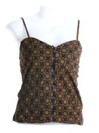 ZAS robapinzas.com | Top con cremallera delantera estampado. Talla &uacute;nica
