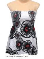 <p>
	Top algodón estampado, multigoma en pecho, tirantes. Talla única</p>
