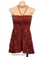 ZAS robapinzas.com | 
	top algod&oacute;n estampado. el&aacute;stico en pecho, cord&oacute;n para el cuello
