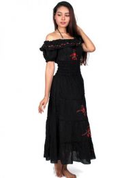 Detalle no seleccionable para compra Vestido con bordado de flores detalle del producto