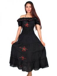 Detalle no seleccionable para compra Vestido con bordado de flores detalle del producto