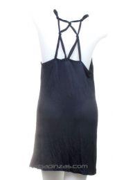 ZAS robapinzas.com | 
	Vestido ajustado de algod&oacute;n espalda abierta. Talla &uacute;nica
