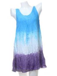 ZAS robapinzas.com | 
	vestido suel&ntilde;to de algod&oacute;n tye dye. Talla &uacute;nica
