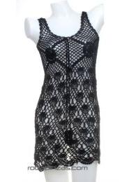 ZAS robapinzas.com | 
	vestido de algod&oacute;n en ganchillo. talla &uacute;nica
