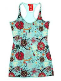 Modelo: Flores Vestido 100% poliester estampado, Mod Flores