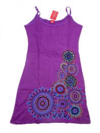 Modelo: Morado Vestido 100% algodón Mod Morado
