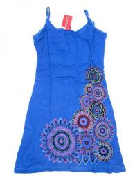 Modelo: Azul Vestido 100% algodón Mod Azul