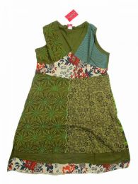 Modelo: Verde Vestido 100% algodón Mod Verde