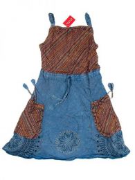 Modelo: Azul Vestido 100% rayón Mod Azul