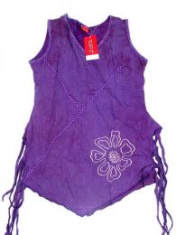 Modelo: Morado Top hippie de algodón Mod Morado