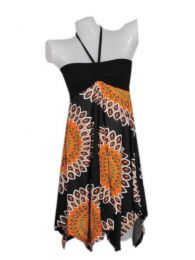 ZAS robapinzas.com | vestido estampado mandalas grandes con cinta al cuello, tambi&eacute;n puede usarse como falda. talla &uacute;nica