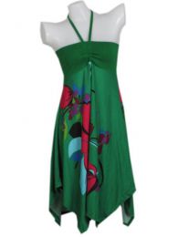 ZAS robapinzas.com | vestido flores estampadas de algod&oacute;n palabra de honor, tambien puede usarse como falda, talla &uacute;nica