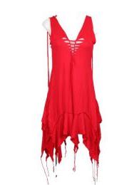 ZAS robapinzas.com | 
	Vestido inacabado con nudos liso de expandex. Talla &uacute;nica
