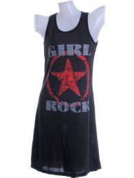ZAS robapinzas.com | 
	Vestido b&aacute;sico rock girl, talla &uacute;nica
