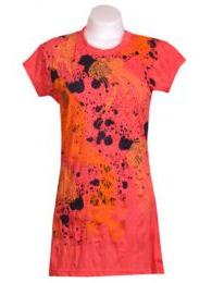 Modelo: Rojo vestido algodón arrugado Mod Rojo