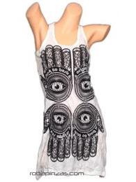 ZAS robapinzas.com
	Vestido Manos, algod&oacute;n, talla &uacute;nica
