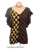 <p>
	Vestido de algodón amplio estampado</p>
