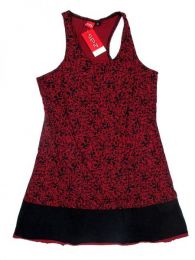 Modelo: Rojo Vestido detalles estampados Mod Rojo