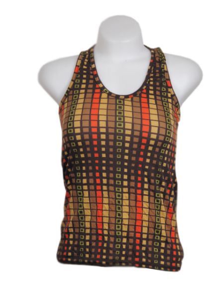 top de tirantes estampado retro con espalda recogida. Talla única ZAS robapinzas.com | top de tirantes estampado retro con espalda recogida. Talla única