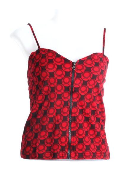 Top con cremallera delantera estampado. Talla única ZAS robapinzas.com | Top con cremallera delantera estampado. Talla única