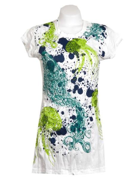 vestido algodón arrugado de manga corta modelo jelly fish ZAS robapinzas.com | vestido algodón arrugado de manga corta modelo jelly fish