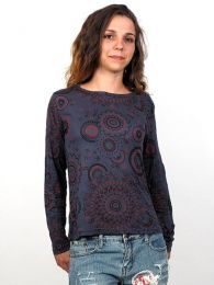 Camiseta de rayón de manga larga con estampados ZAS robapinzas.com | Camiseta de rayón