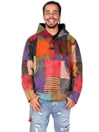 Sudadera alternativa con diseño patchwork ZAS robapinzas.com | Sudadera alternativa