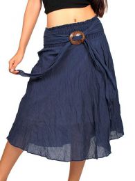 Falda 100% algodón material arrugado con ZAS robapinzas.com | Falda 100% algodón