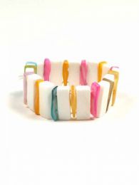 Pulsera elástica conchas grandes ZAS robapinzas.com | Pulsera elástica