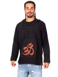 Sudadera con capucha y botonadura natural de Madera/coco ZAS robapinzas.com | Sudadera con capucha