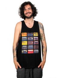 camiseta tirantes cassettes retro. camiseta de ZAS robapinzas.com | camiseta tirantes
