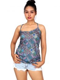 Top hippie con estampado mandalas con multi tirante ZAS robapinzas.com | Top hippie con estampado
