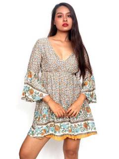 Vestido hippie suelto con estampado de flores ZAS robapinzas.com | Vestido hippie suelto