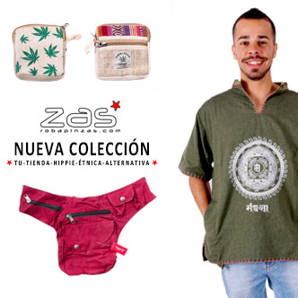 Resumen de las novedades de ropa y complementos hippies alternativos para chicos de cara a la temporada 2019. ZAS tu tienda Hippie alternativa