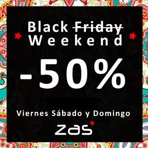 Black weekend con Descuentos de 50% en el 90% de nuestros artículos.. ZAS tu tienda Hippie alternativa