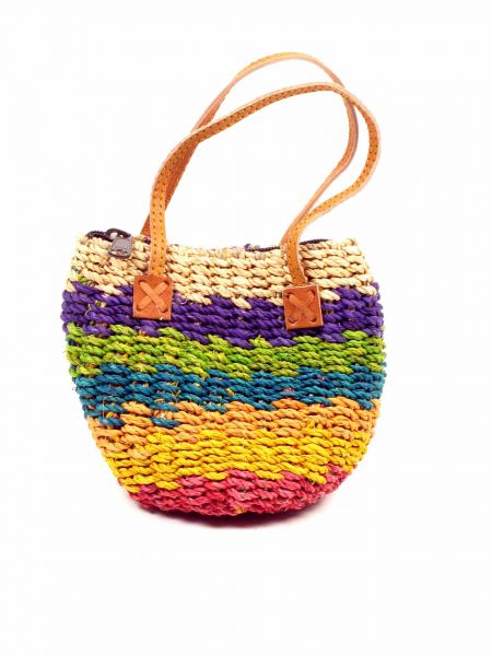 Bolso De Rafia Colores Asa | BOEA02