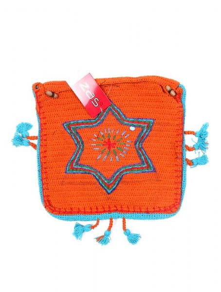 Bolso Hippie de Ganchillo Star [BOHC26] para comprar al por Mayor o Detalle en la categoría de Bolsos y Mochilas Hippies