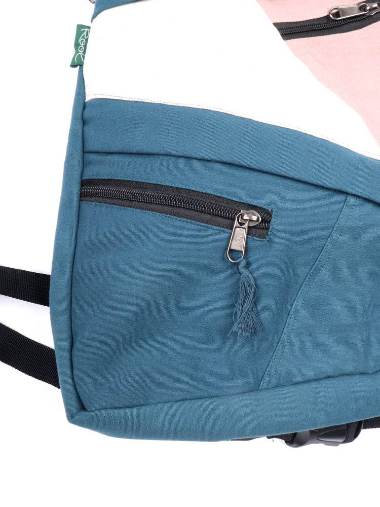 Mochila Chaleco Patchwork Tricolor Root BOHC33