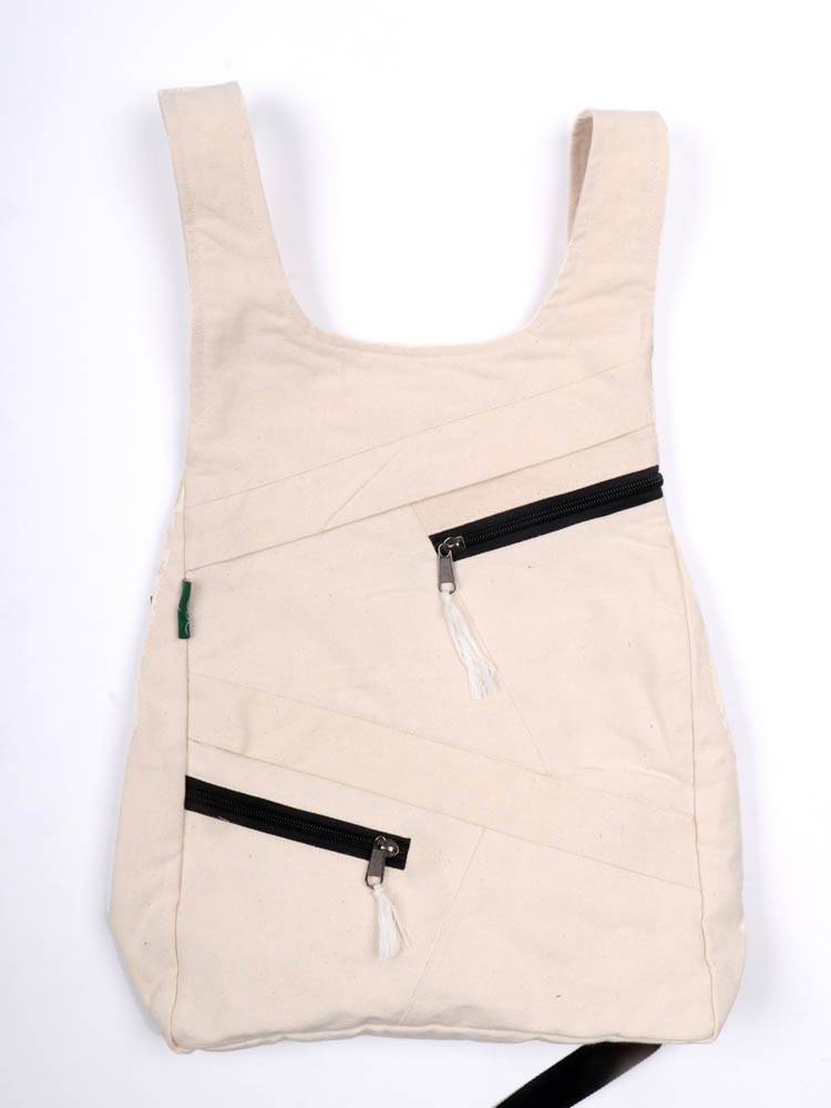 Mochila Ergonómica Patchwork Monocolor de Root BOHC34 color Crudo