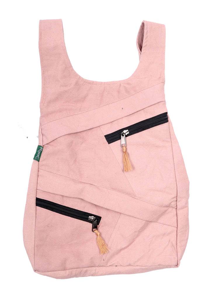 Mochila Ergonómica Patchwork Monocolor de Root BOHC34 color Salmon