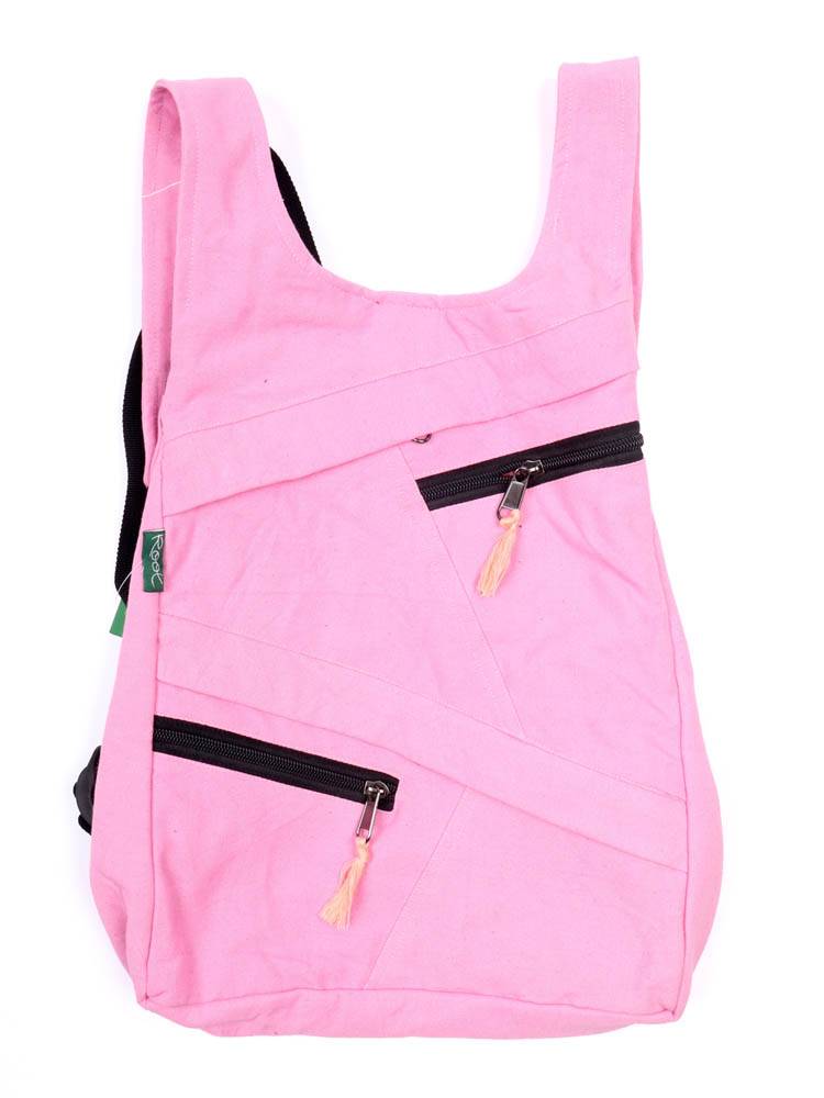Mochila Ergonómica Patchwork Monocolor de Root BOHC34 color Rosa