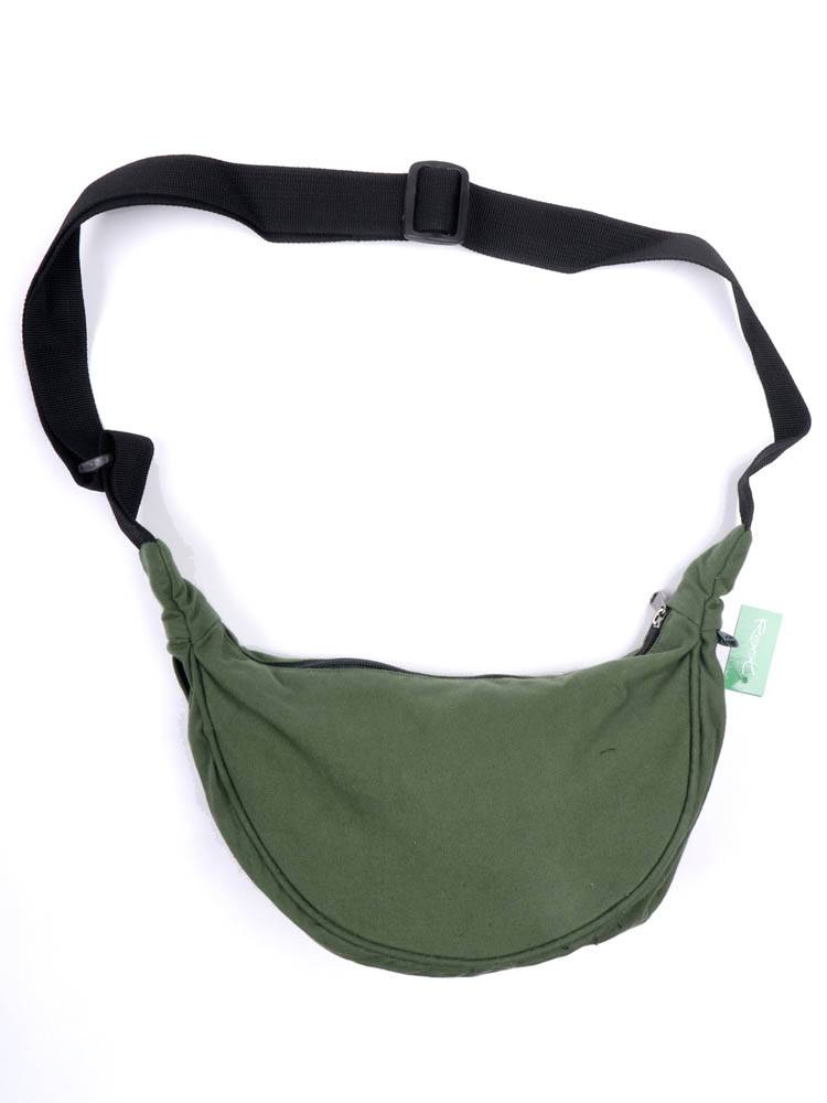 Bolso Media Luna de Loneta Root BOHC35 color Verde