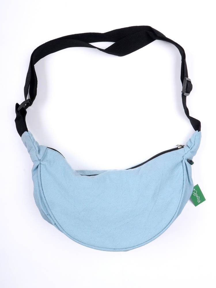 Bolso Media Luna de Loneta Root BOHC35 color Azul cl