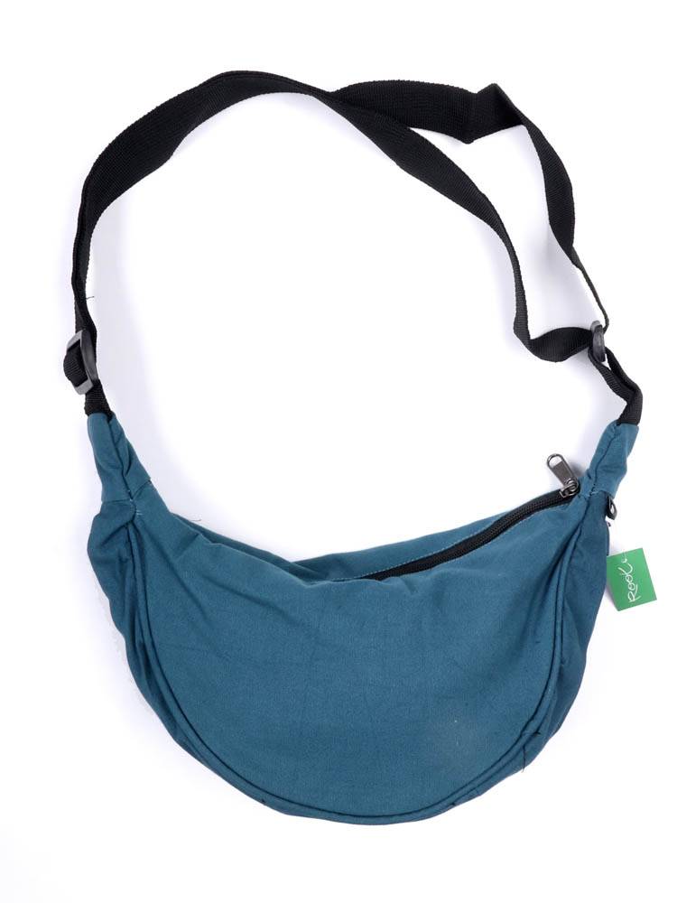 Bolso Media Luna de Loneta Root BOHC35 color Azul pe